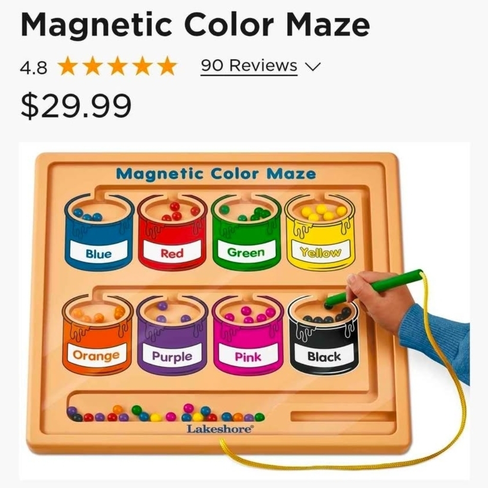 Lakeshore Magnetic Color Sorting Maze - Multicolor